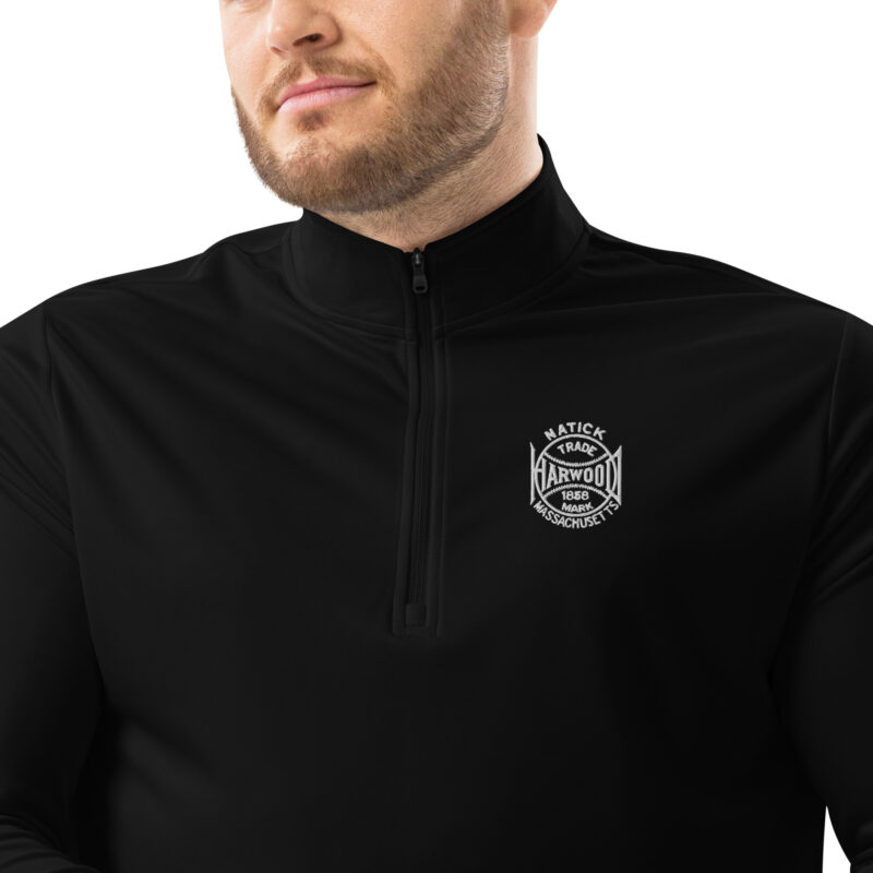 Harwood Baseball Adidas Quarter Zip Pullover Black