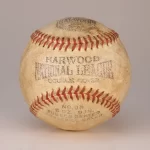 Harwood National League Double Cover Baseball - 1940's