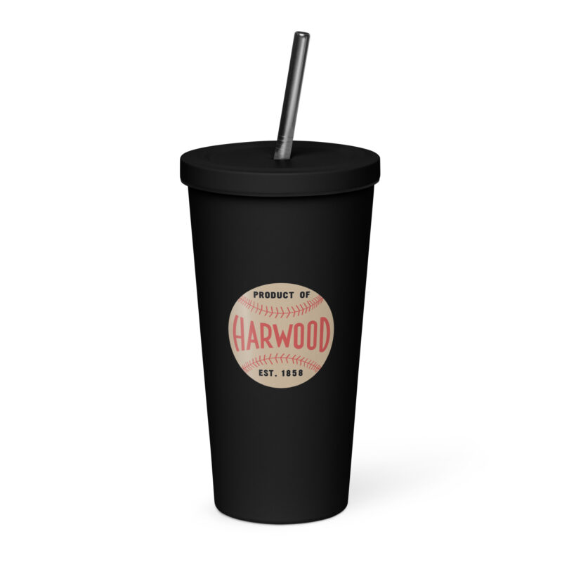 Harwood Baseball Insulated Logo Tumbler with Straw