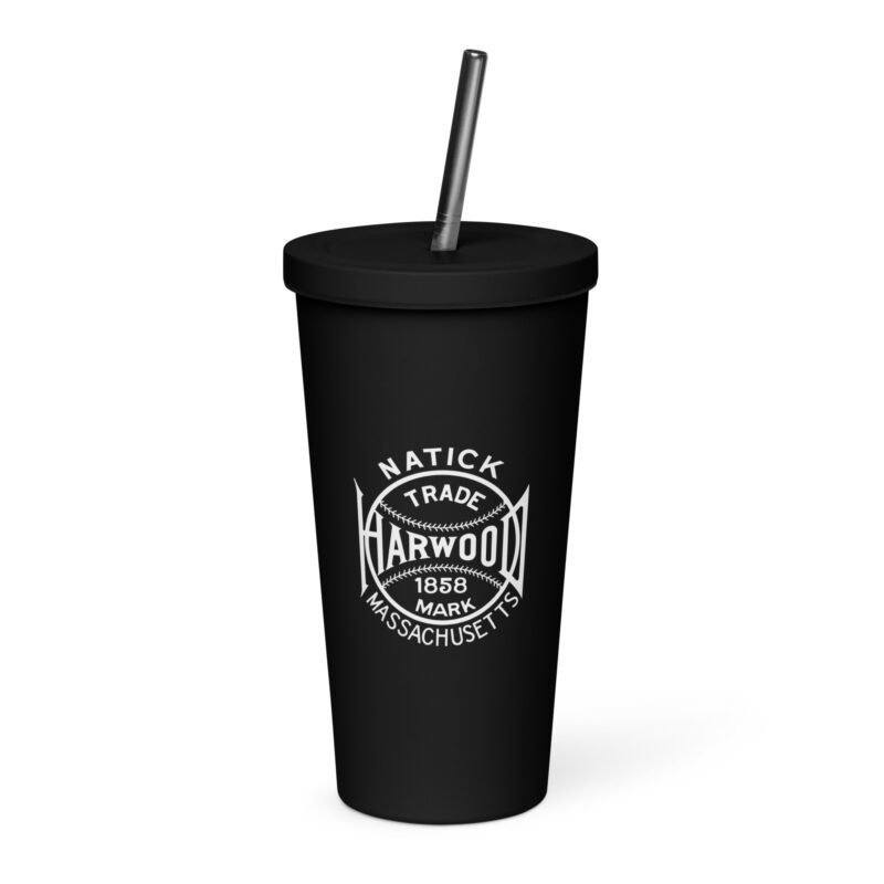 Harwood Baseball Insulated Logo Tumbler with Straw