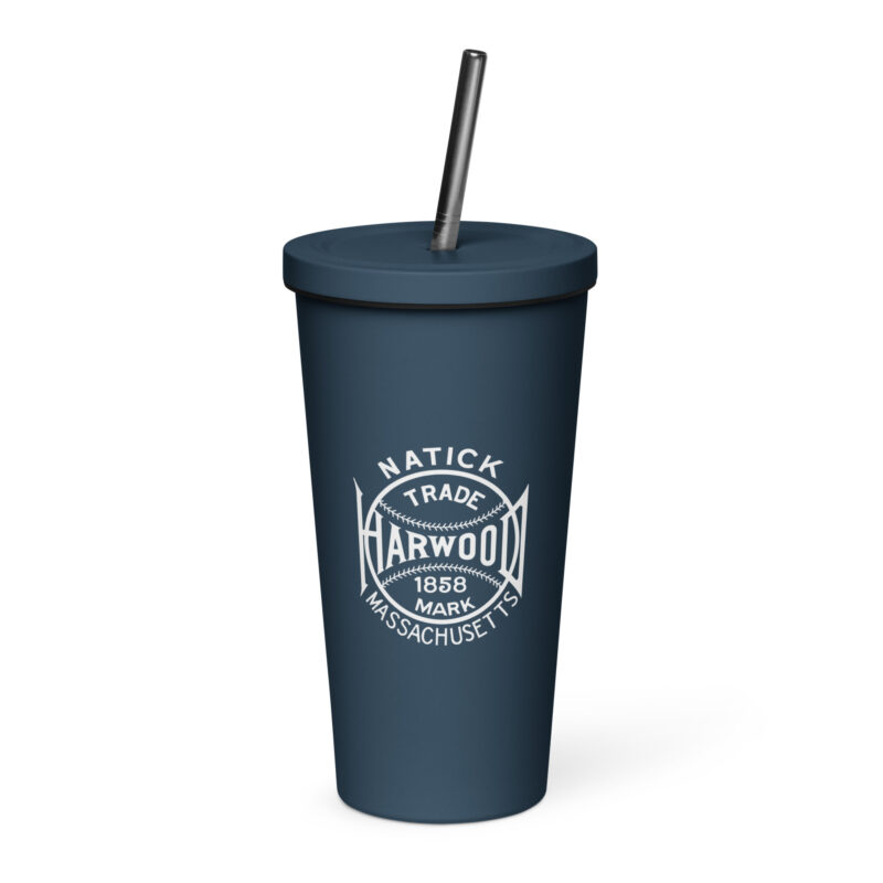 Harwood Baseball Insulated Logo Tumbler with Straw